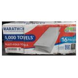 Marathon 16pk multi fold towels 4000ct