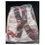 16? clear backpack with red lining