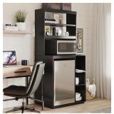 The Organization Station with Mini Refrigerator