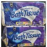 2- Ultra Premium bath tissue 45 rolls each