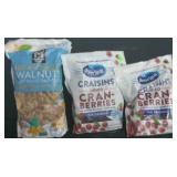 Naturally shelled walnuts 3lbs. 2 craisins
