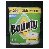 Bounty paper towel 12 rolls