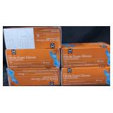 5 Large nitrile exam gloves 200 ct