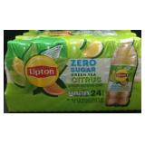 24pk lipton zero sugar green tea bottles
