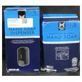 Hand soap dispenser. 2 refills foaming