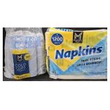 Cold 9oz Cups 360 count. Napkins 1200 count