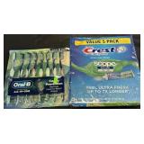 Oral B toothbrushes 8ct. Crest Complete scope