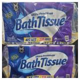 2- Ultra Premium bath tissue 45 rolls each