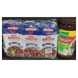 3pk Swanson beef broth 32oz. Knorr beef bouillon