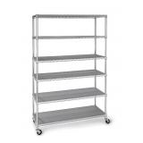 6-Tier NSF Heavy Duty Wire Shelving, 47.75' W ï¿½