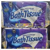 2- Ultra Premium bath tissue 45 rolls each