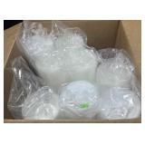 clear plastic half pound containers with lids