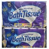 2- Ultra Premium bath tissue 45 rolls each