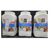 3- Ranch dressing 1 gallon each