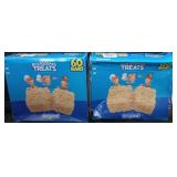2 60ct boxes rice krispy treats