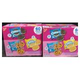2 60pk oreo and chips ahoy cookies