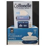Cottonelle flushable wipes 504 count. Flushable