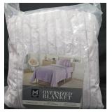 Oversized Throw Blanket. Purple