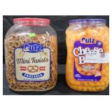 Utz Mini Pretzels 60oz. Itz Cheese Balls 28oz
