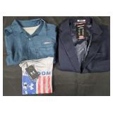 Men's size X-Large DKNY blazer and shirts. Most