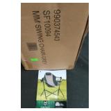 Swing lounger chair grey