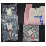 Girl's size 7/8 jeans and sweatshirt and size