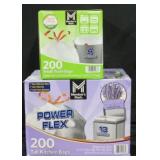 Fresh clean 200ct small trash bags 4gal. Power