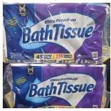 2- Ultra Premium bath tissue 45 rolls each