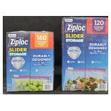 Ziploc Quart bags 160 count. Ziploc gallon bags