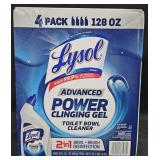 Lysol Power Clinging toilet bowl cleaner 4 pack