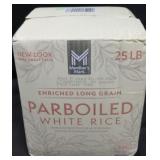 25lb parboiled white rice
