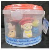 Toy Story 5 piece bath squirter and bucket set