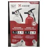 2 - fire extinguishers. One kitchen fire