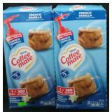 2 French vanilla coffee mate 50.7oz bottles