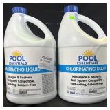 1 gallon Pool essentials chlorinating liquid.