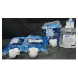 3 33.8oz antibacterial hand soap bags. Purely