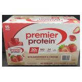15pk premier protein strawberries and cream