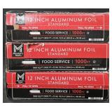 3- Aluminum Foil 1000 sq ft per box