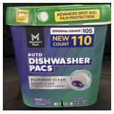 110 count auto dishwasher pacs.