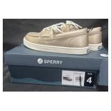Sperry girls boat shoes size 4