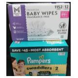 Premium baby wipes fragrance free 1152 wipes
