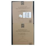 2 50pk heavy duty adult velvet hangers 1 ivory 1