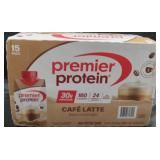 15pk premier protein Cafe latte shakes