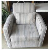 Upholstered swivel rocker, 33ï¿½ x 33ï¿½ x 35ï¿½ high