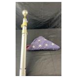 Collapsible flagpole and American flag