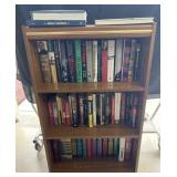 Bookcase and collection of books, 24ï¿½ x 11ï¿½ x 39ï¿½