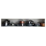 Group of pots, pans and skillets