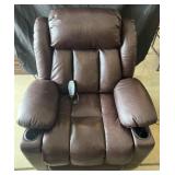 Faux leather powered recliner & lift chair with
