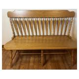 Wooden bench, 49?' x 20' x 35' high