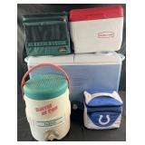 5 coolers, Rubbermaid, California Innovations